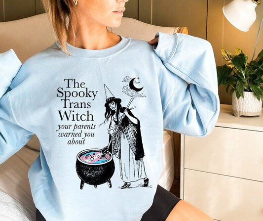The spooky trans witch sweatshirt