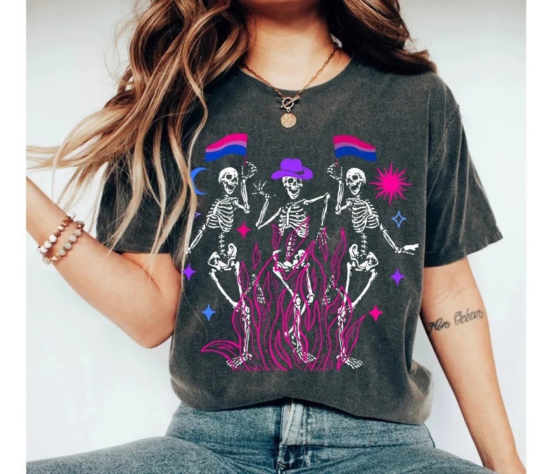 bisexual skeleton shirt