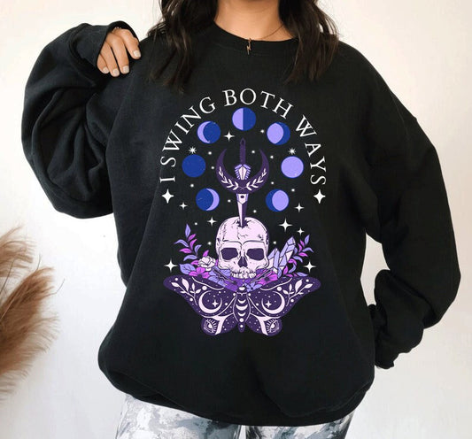 I swing both ways sweatshirt