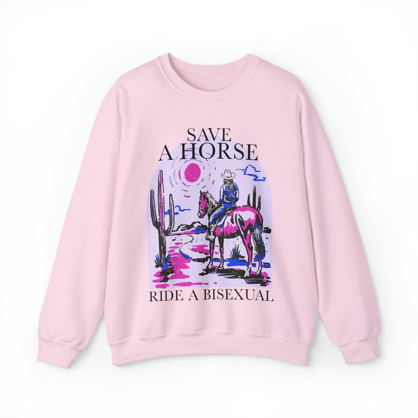 Save a horse ride a bisexual sweatshirt