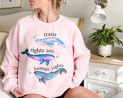 trans rights are human rights sweatshirt