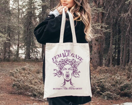 The female gaze tote bag