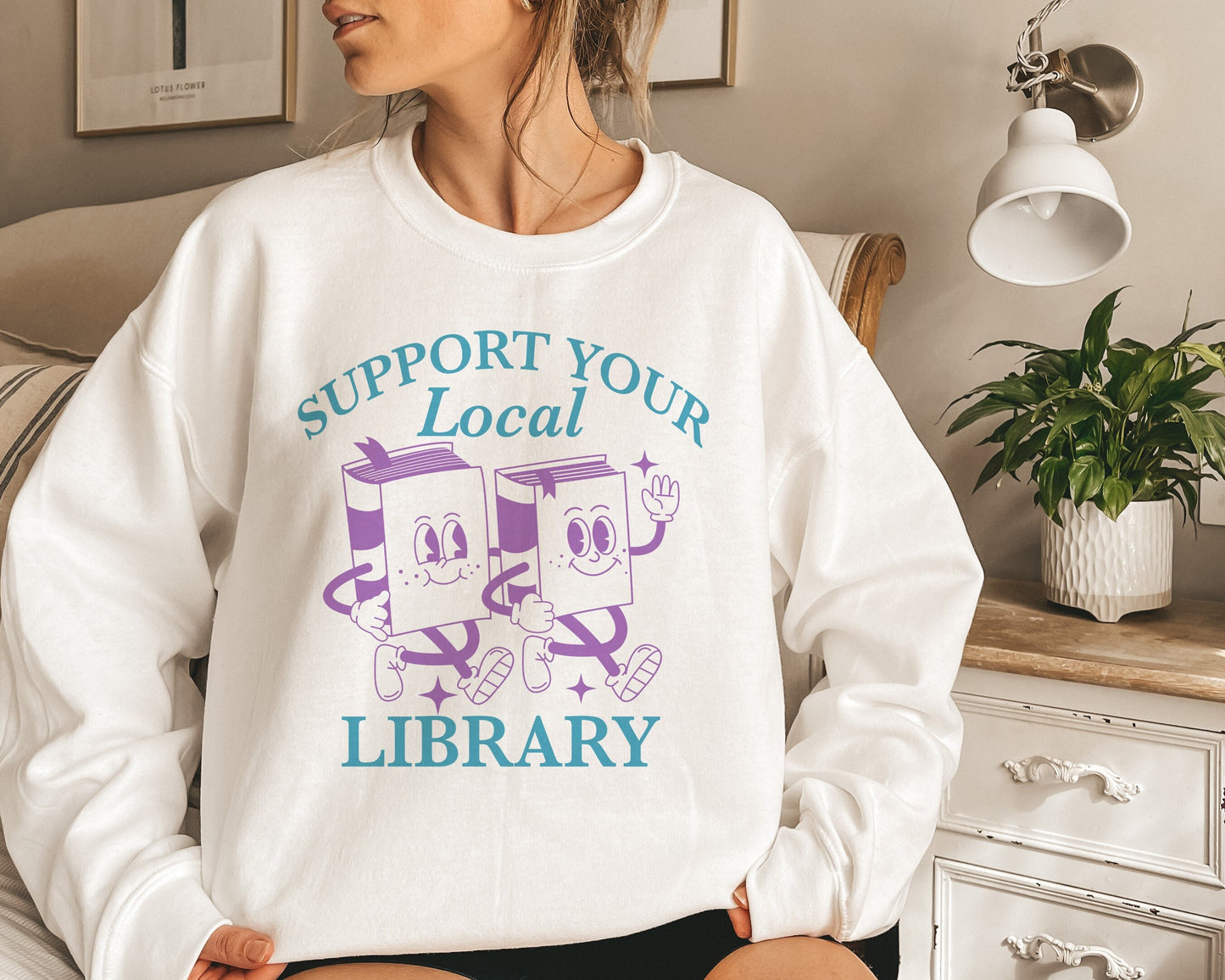 Support your local library sweatshirt