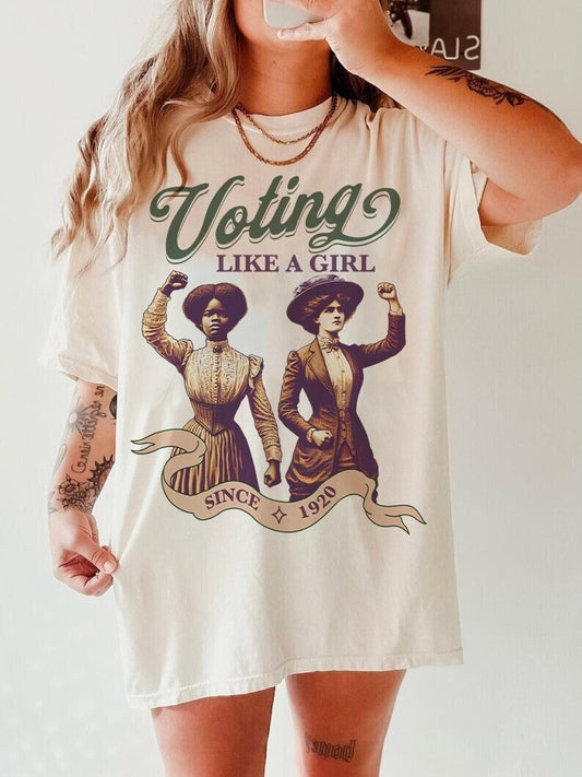 Voting like a girl since 1920 shirt