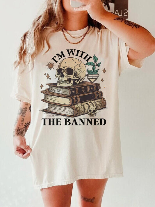 I'm with the banned t-shirt