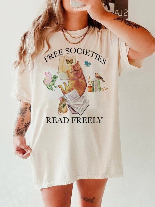 Free societies read freely shirt