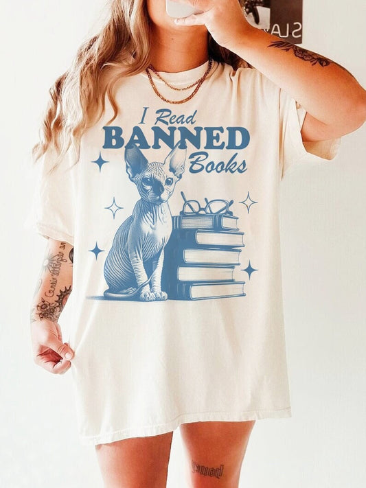 I read banned books | banned books tshirt | banned books apparel | read banned books shirt | im with the banned | leftist | vote shirt women