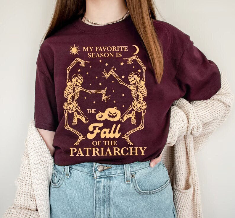 My favorite season is the fall of the patriarchy shirt | burn the patriarchy | smash the patriarchy | feminist witch | liberal | subversive
