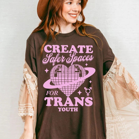 Create safer spaces for trans youth shirt | protect trans youth | protect trans kids | trans lives matter | transgender ally | trans rights