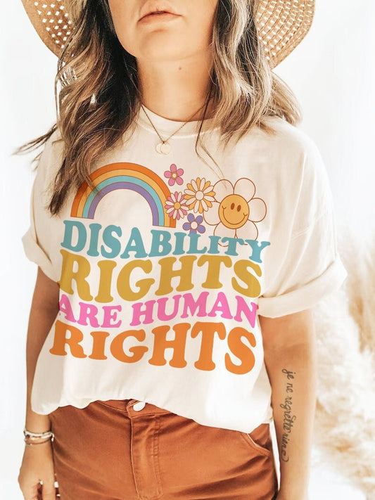 Disability rights are human rights shirt