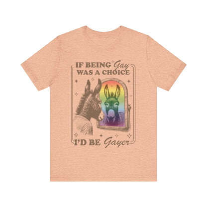 If being gay was a choice id be gayer | pride merch | funny gay shirt | funny lesbian shirt | bi pride shirt | subtle pride shirt |mlm pride