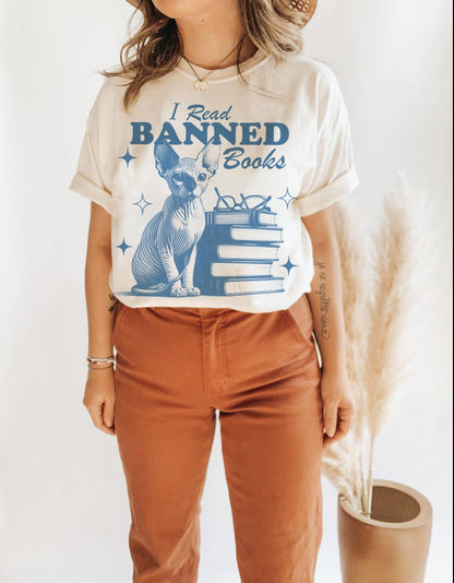 I read banned books | banned books tshirt | banned books apparel | read banned books shirt | im with the banned | leftist | vote shirt women