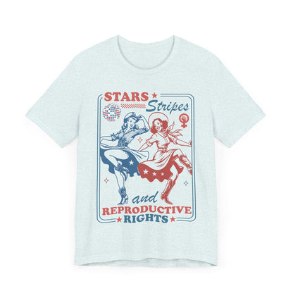 Stars stripes and reproductive rights | roe v wade shirt | pro roe v wade election tshirts | mind your own uterus | leftist social democrat