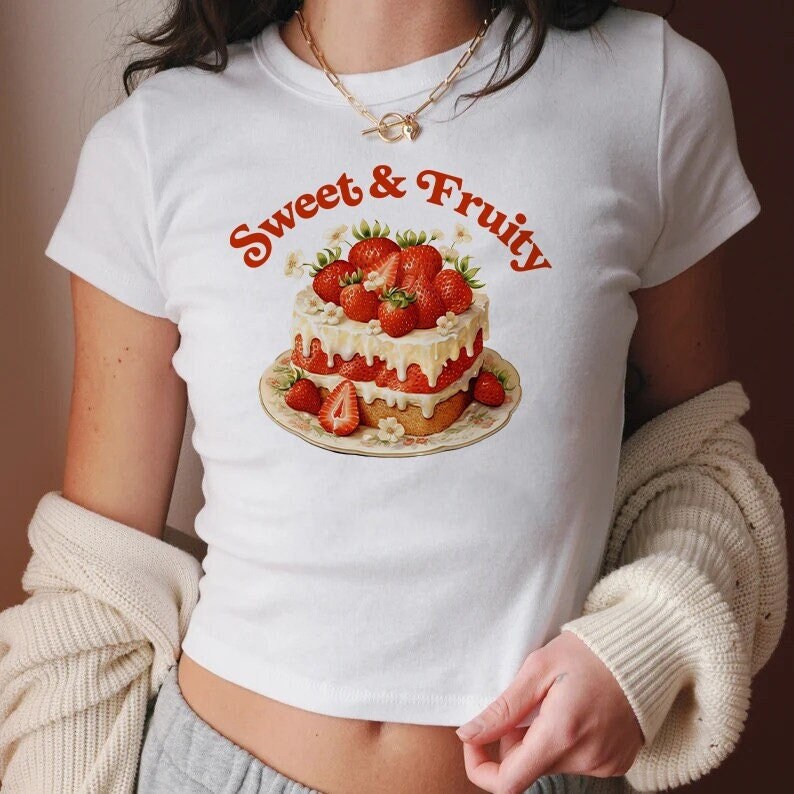 Sweet and fruity | subtle pride shirt | lesbian subtle | strawberry retro 90s tee | funny lesbian shirt | lesbian tank top | subtle bi pride
