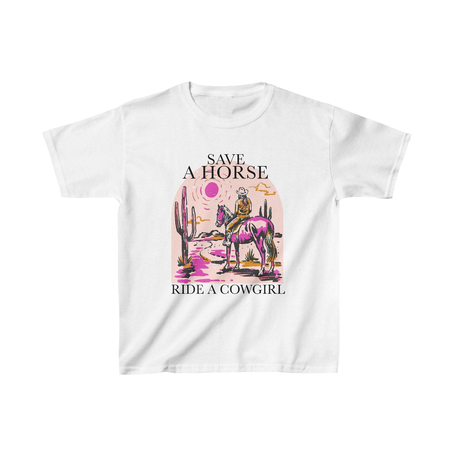 Save a horse ride a cowgirl | lesbian cowgirl | funny lesbian shirt | funny gay shirt | subtle bi pride | retro lesbian | lesbian crop top