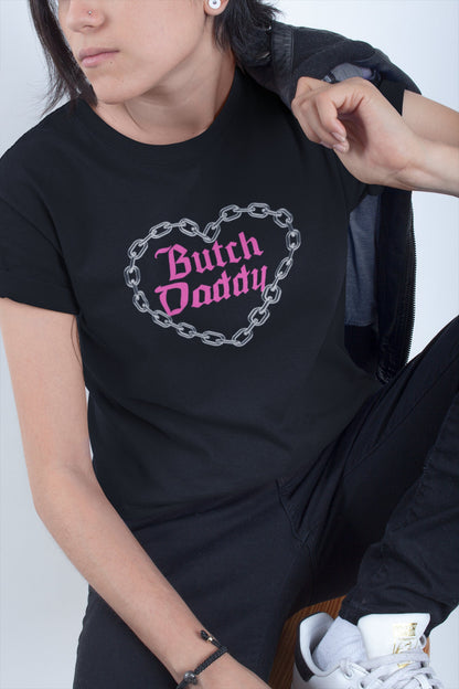 Butch daddy shirt | butch | funny lesbian shirt | lesbian clothes | retro lesbian shirt | funny lesbian gifts  | black lesbian shirt| enby