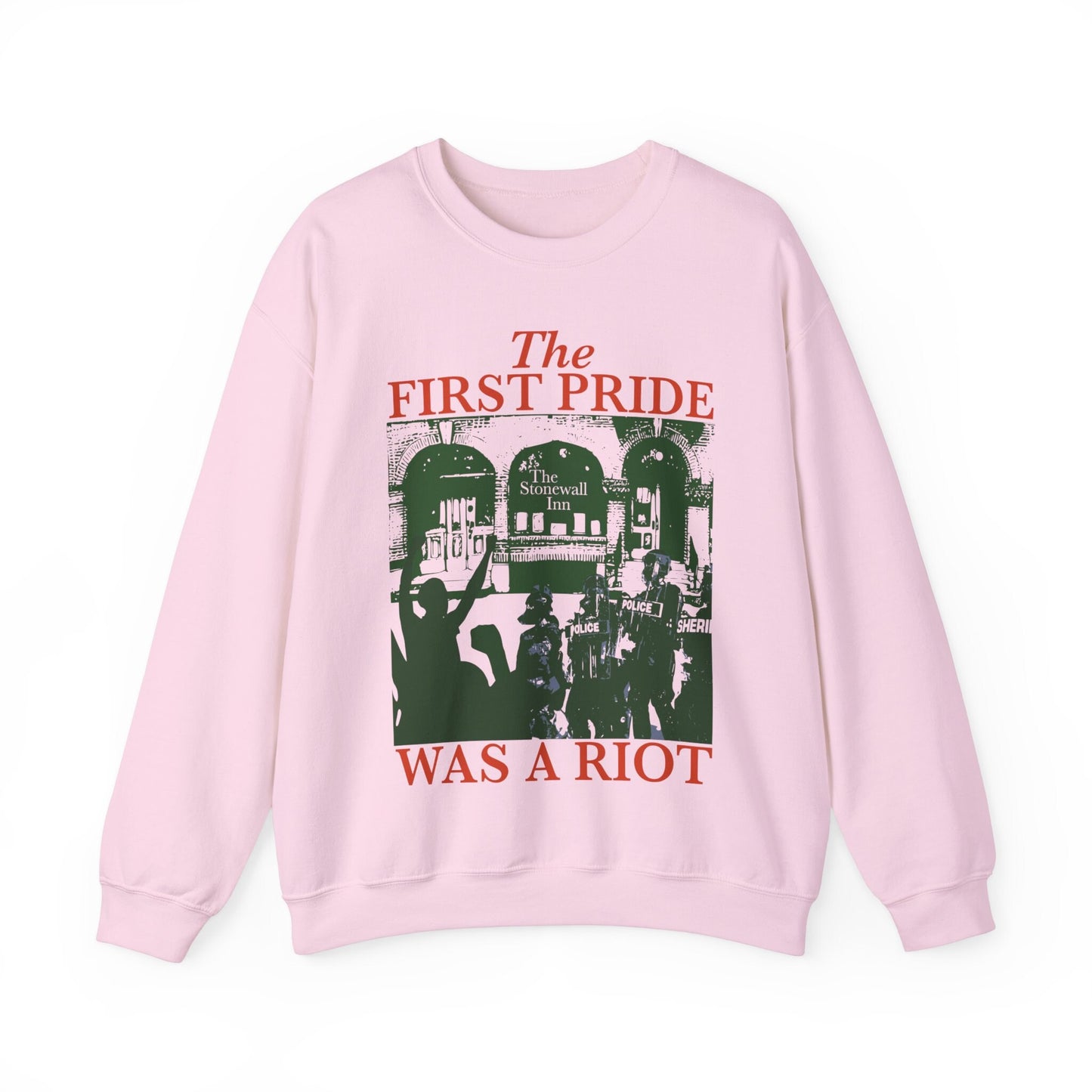 The first pride was a riot sweatshirt | queer riot | queer punk | acab | trans sweatshirt | subtle pride shirt | bisexual sweatshirt | trans