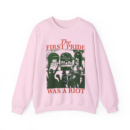 The first pride was a riot sweatshirt | queer riot | queer punk | acab | trans sweatshirt | subtle pride shirt | bisexual sweatshirt | trans