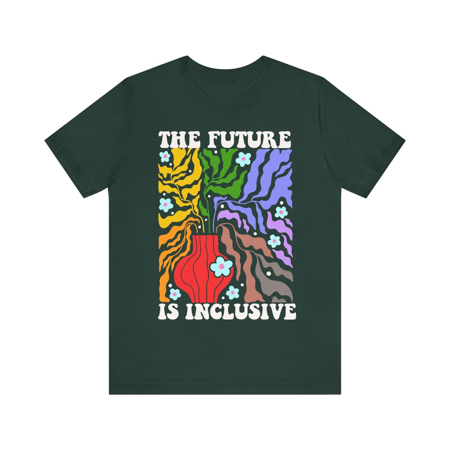 The future is inclusive | cool queer shirt | protect queer kids | trans rights are human rights | bi pride | pride ally | retro pride vibes