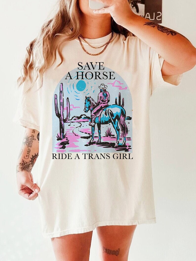 Ride a trans girl shirt | transgender girl | trans girl clothes | trans cowgirl | transgender mtf | transgender gift | trans lives matter