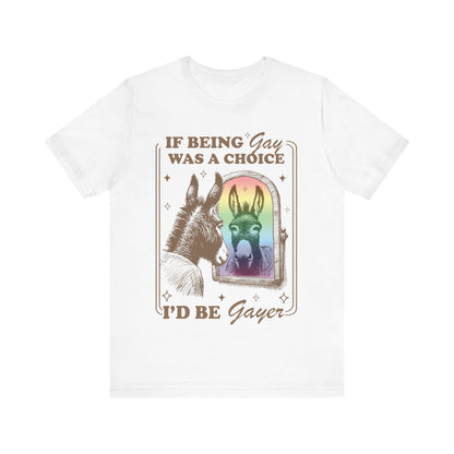 If being gay was a choice id be gayer | pride merch | funny gay shirt | funny lesbian shirt | bi pride shirt | subtle pride shirt |mlm pride