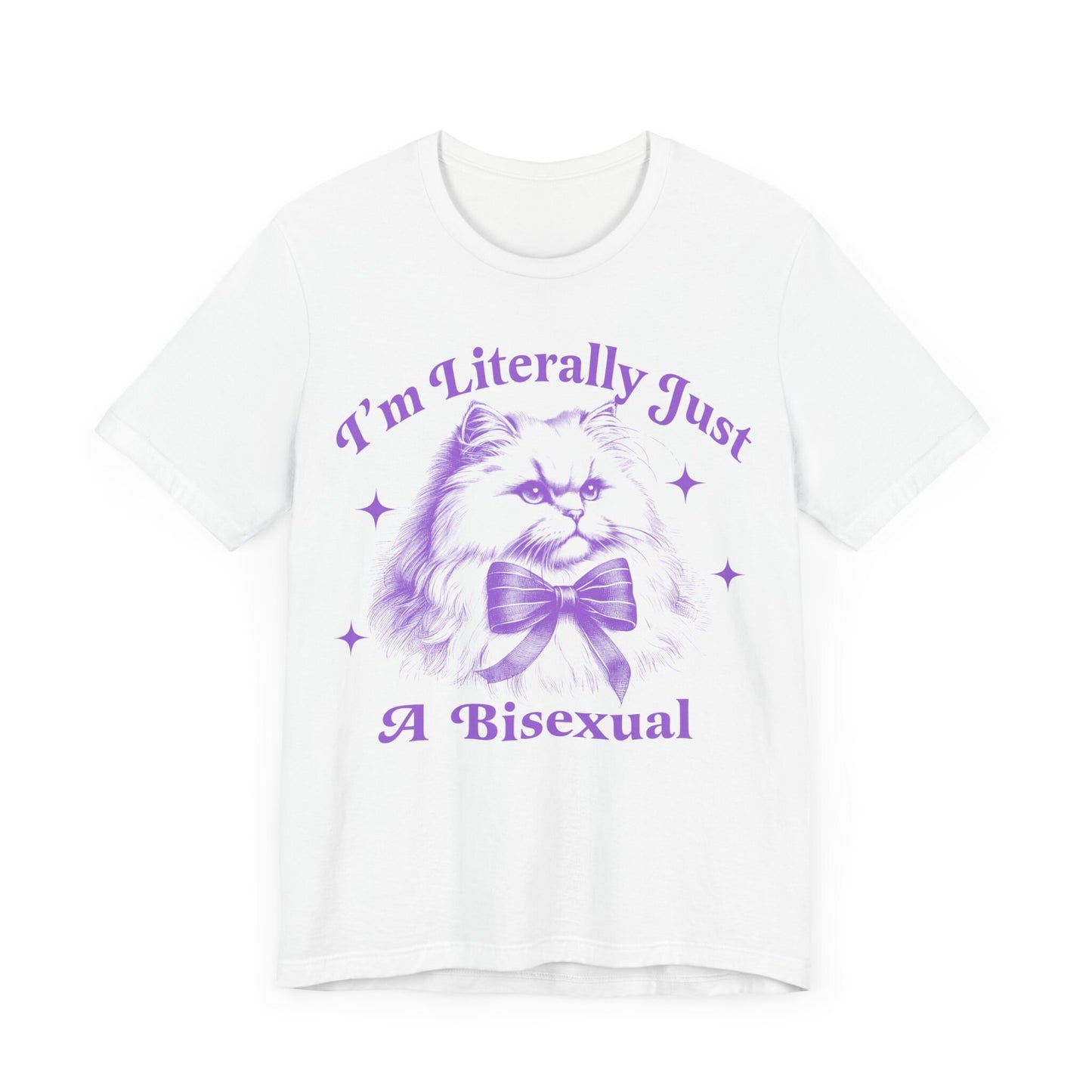 I'm literally just a bisexual | bi pride shirt | bisexual shirt | bi clothing | subtle | pride merch | cool queer shirt | queer owned shops