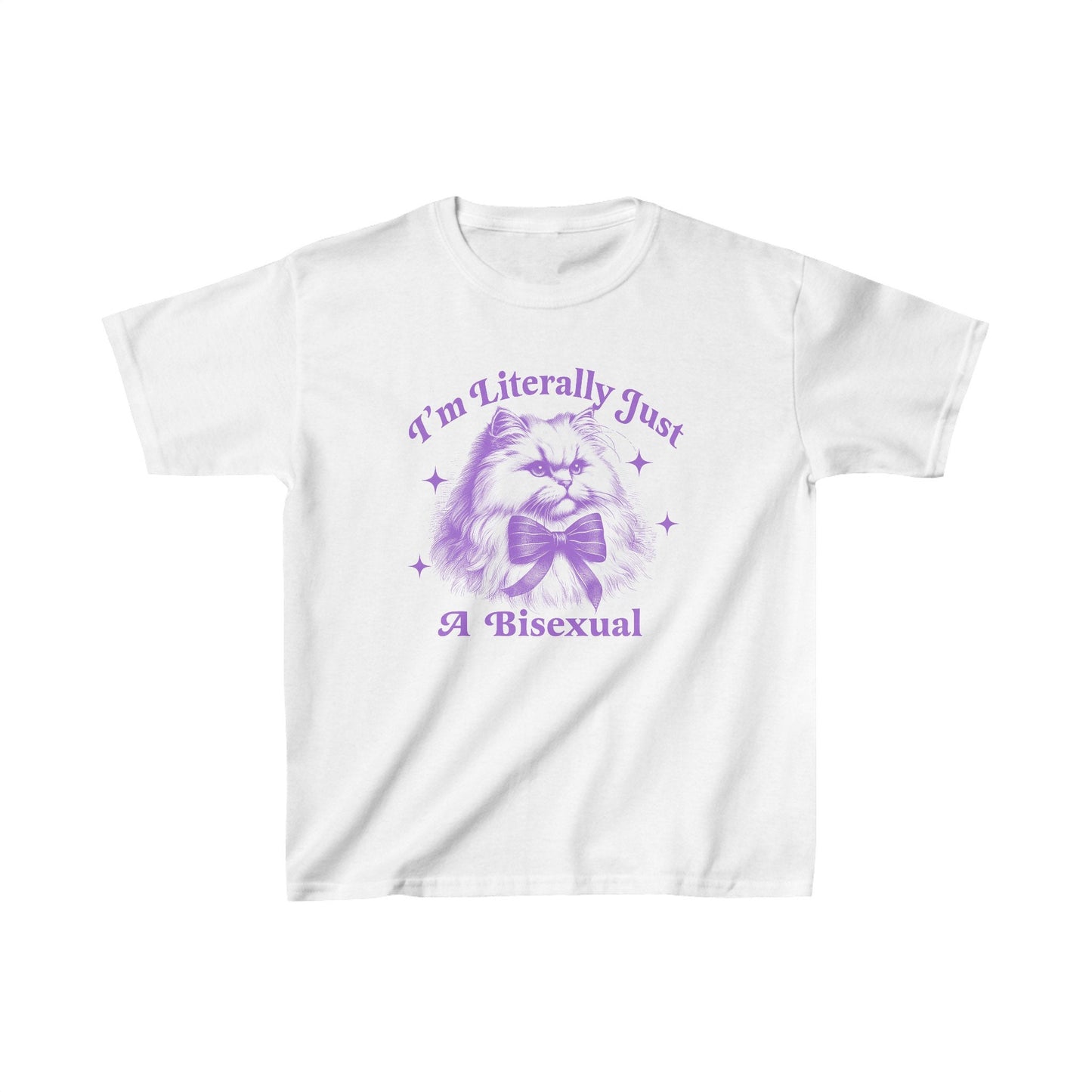 I'm literally just a bisexual | bi clothing | bisexual crop | bisexual shirt | bi pride shirt | pride merch | funny |queer owned business |