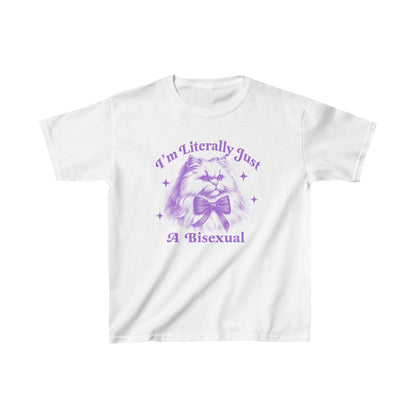 I'm literally just a bisexual | bi clothing | bisexual crop | bisexual shirt | bi pride shirt | pride merch | funny |queer owned business |