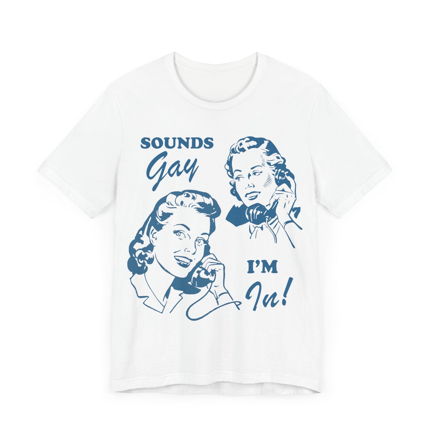 sounds gay im in | retro lesbian shirt | funny lesbian shirt | lesbian clothes |  bi pride shirt | sapphic shirt | cool queer shirt | cowboy