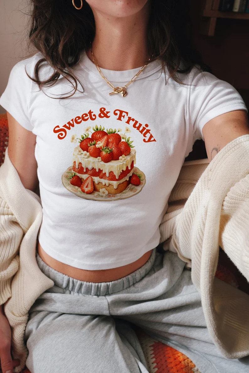 Sweet and fruity | subtle pride shirt | lesbian subtle | strawberry retro 90s tee | funny lesbian shirt | lesbian tank top | subtle bi pride
