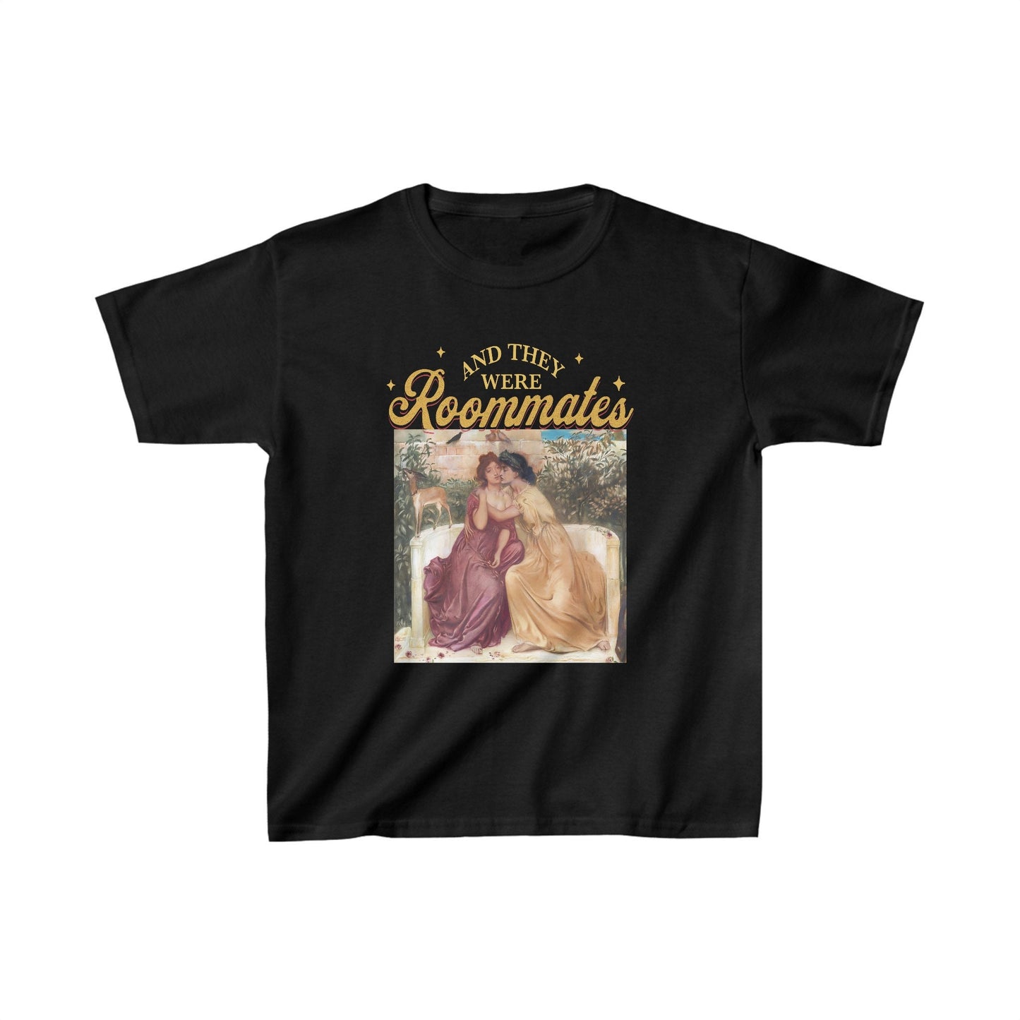 And they were roommates | lesbian crop | funny lesbian shirt | live laugh lesbian | cool queer shirt | bi clothing | femme lesbian gifts