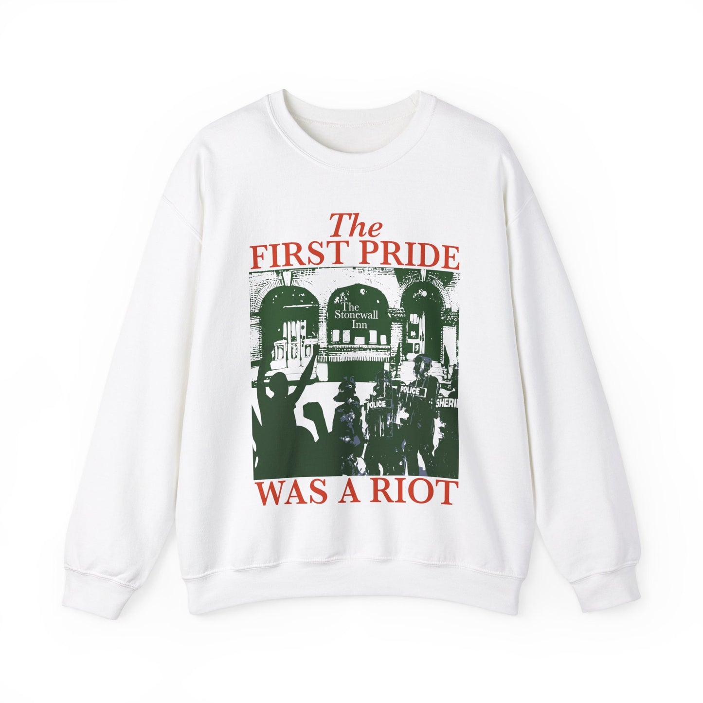 The first pride was a riot sweatshirt | queer riot | queer punk | acab | trans sweatshirt | subtle pride shirt | bisexual sweatshirt | trans