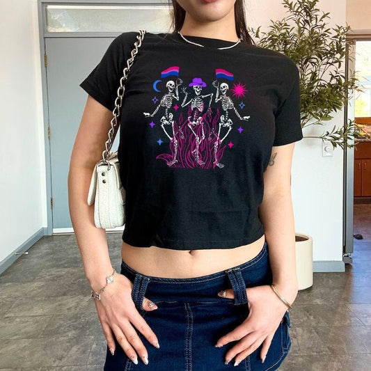 subtle bi pride | bisexual crop | bi pride shirt | bi clothing | subtle pride shirt | pride merch | bisexual witch | bi wife energy  | gift