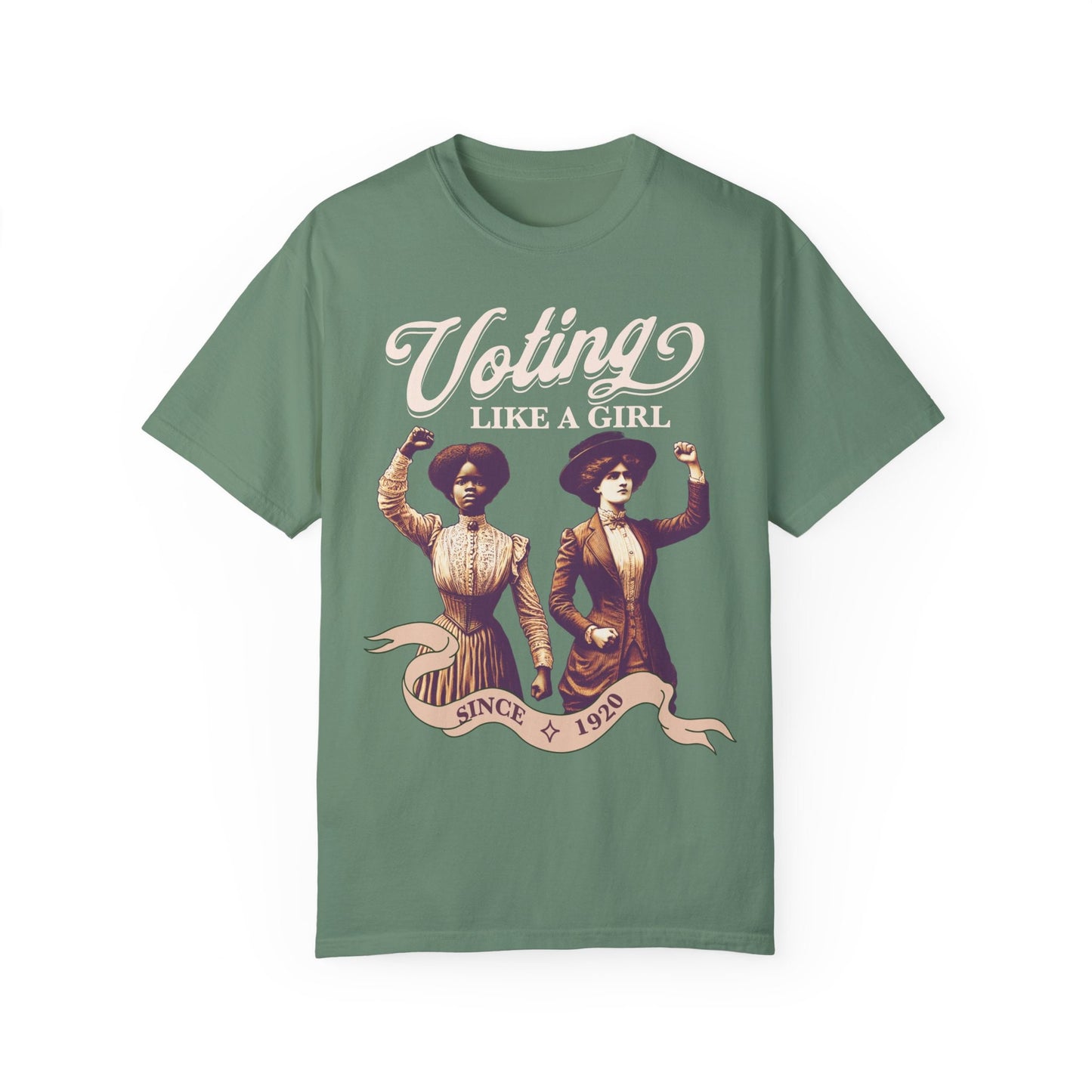 Voting like a girl since 1920 | suffragette | pro roe v wade election tshirts | social democrat | leftist shirt | subversive clothing | roe