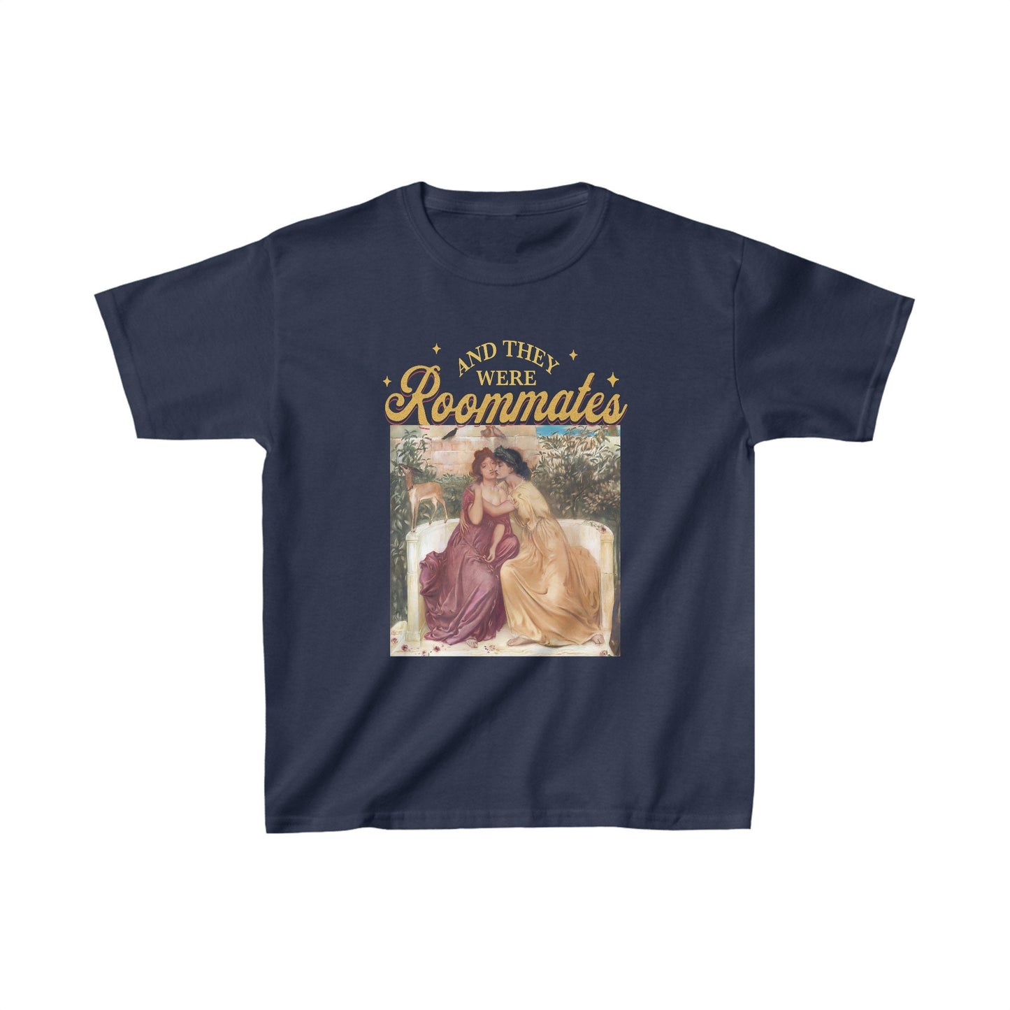 And they were roommates | lesbian crop | funny lesbian shirt | live laugh lesbian | cool queer shirt | bi clothing | femme lesbian gifts