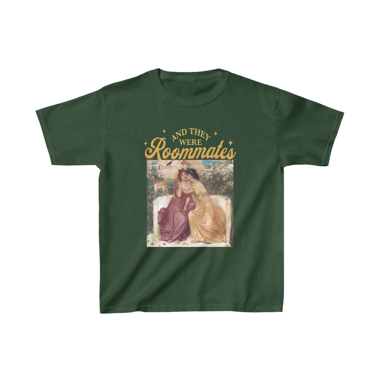 And they were roommates | lesbian crop | funny lesbian shirt | live laugh lesbian | cool queer shirt | bi clothing | femme lesbian gifts