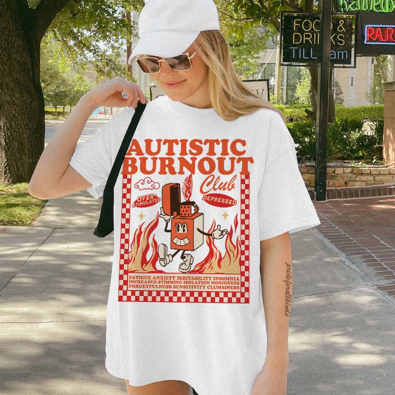 Autistic club | neurospicy | neurodiversity affirming | adult autism sensory | autism therapy | overstimulated | actually autistic shirt