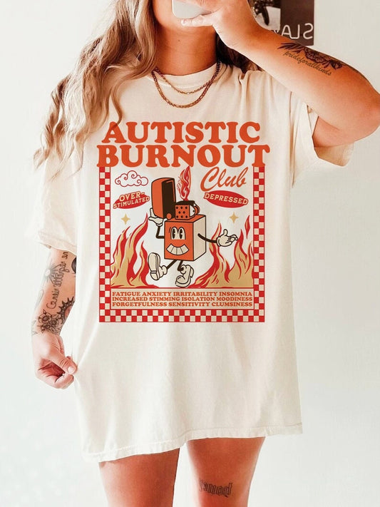 Autistic club | neurospicy | neurodiversity affirming | adult autism sensory | autism therapy | overstimulated | actually autistic shirt