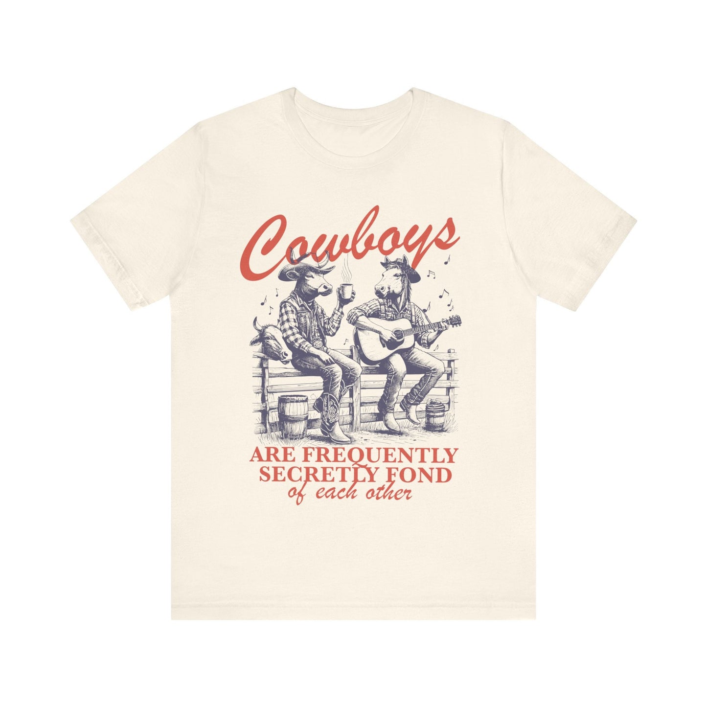 Cowboys are frequently secretly fond of each other | gay cowboy | cool queer shirt | gay boyfriend gift | gay bear shirt | retro lesbian
