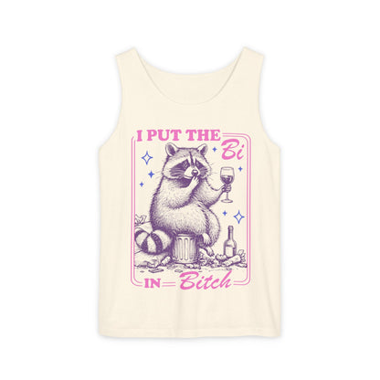 I put the bi in bitch tank top | bisexual tank top | gay tank top | bi pride shirt | subtle bisexual | funny bisexual gift | bi wife energy
