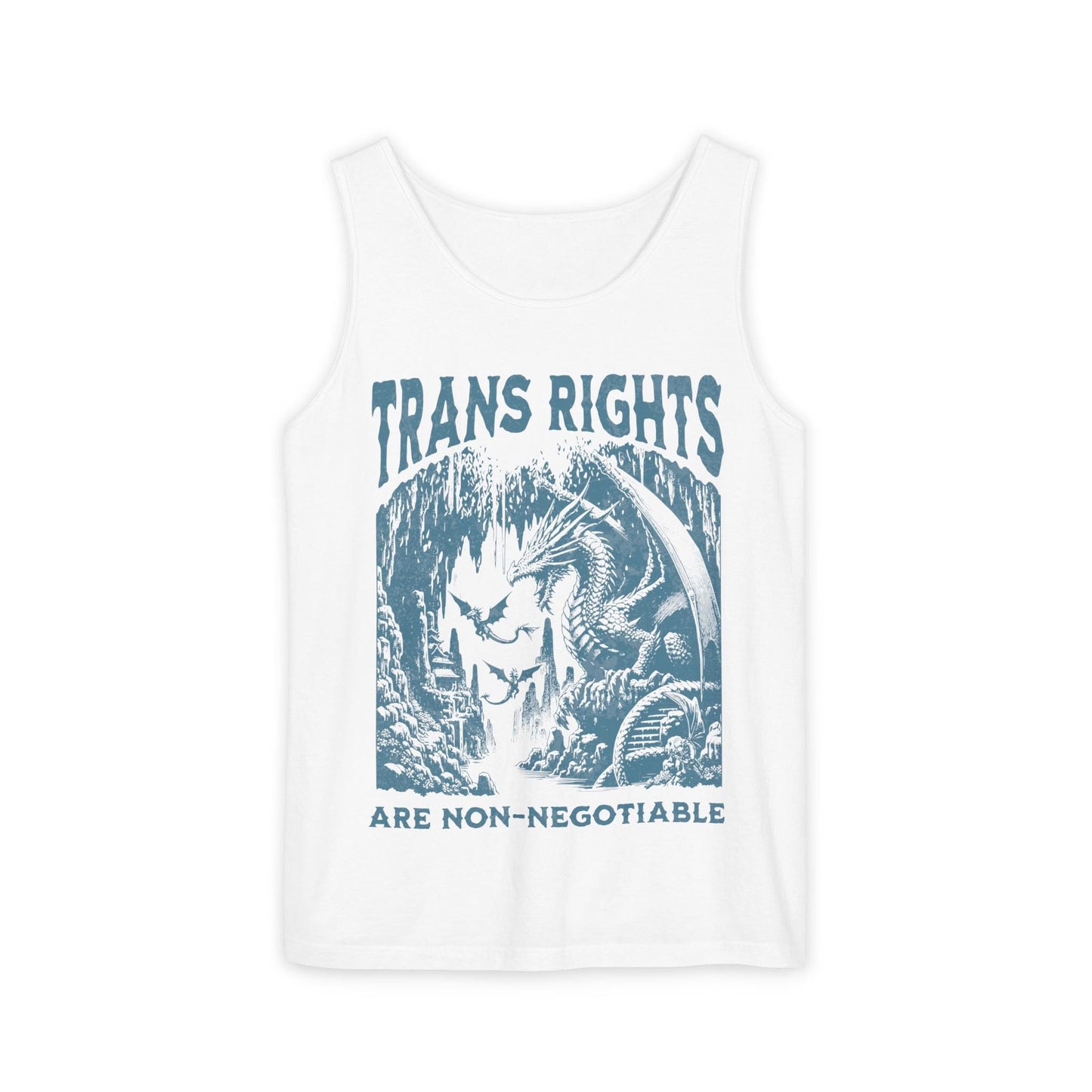Trans rights are non negotiable | trans tank | gay tank top | protect trans youth | protect trans kids | trans lives matter | subtle trans