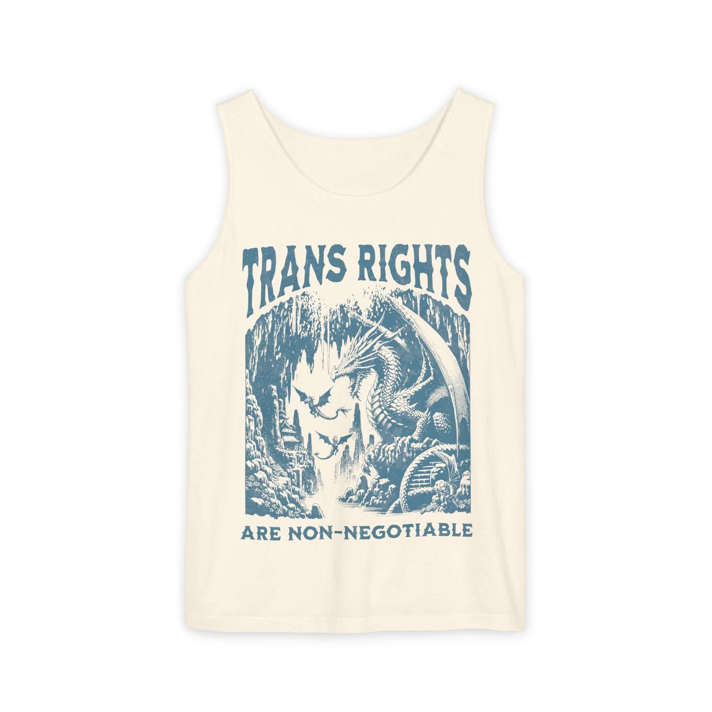 Trans rights are non negotiable | trans tank | gay tank top | protect trans youth | protect trans kids | trans lives matter | subtle trans