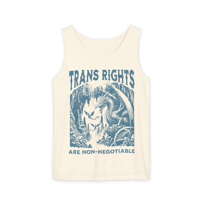 Trans rights are non negotiable | trans tank | gay tank top | protect trans youth | protect trans kids | trans lives matter | subtle trans