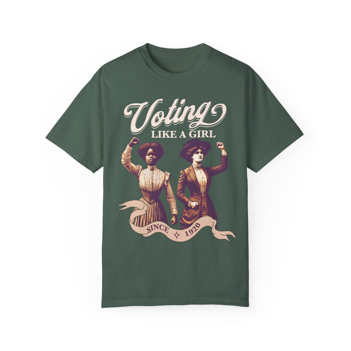 Voting like a girl since 1920 | suffragette | pro roe v wade election tshirts | social democrat | leftist shirt | subversive clothing | roe