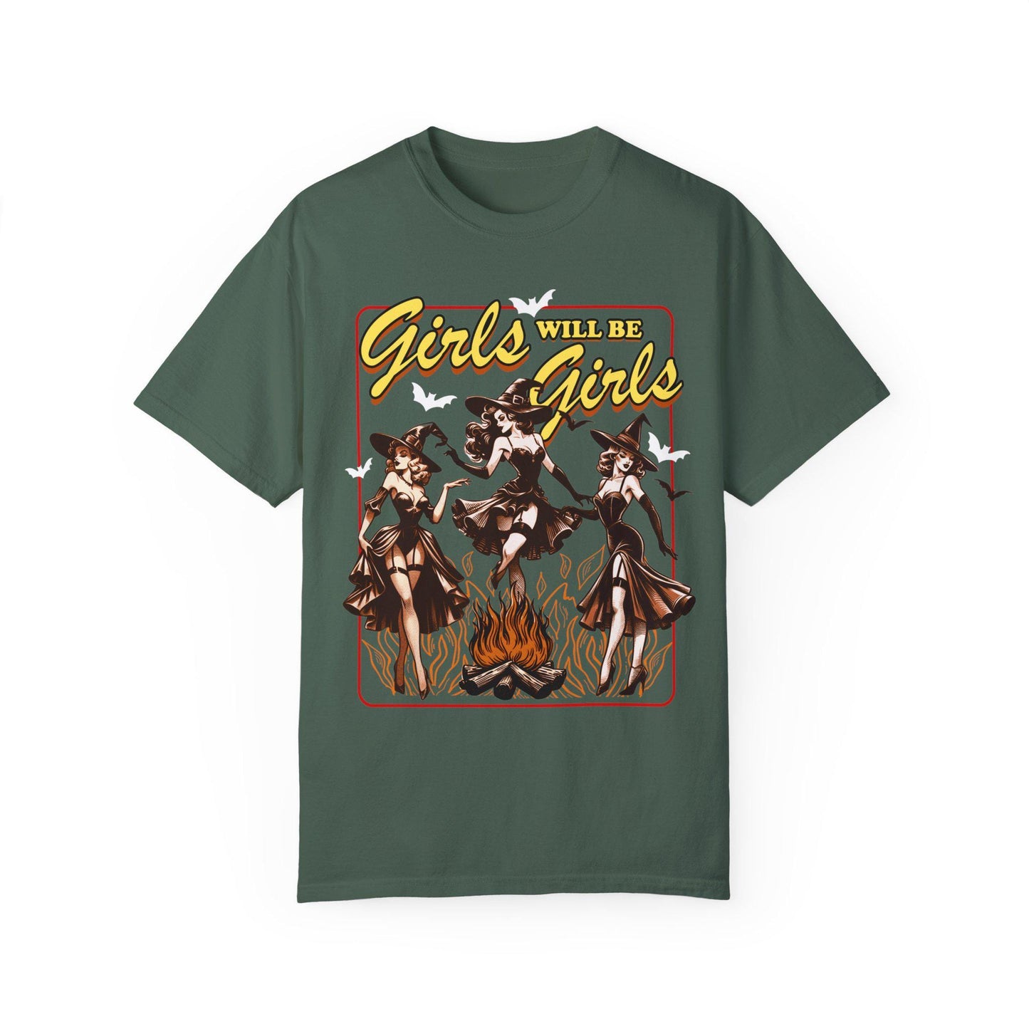 Girls will be girls witch shirt | feminist halloween shirt | burn the patriarchy | halloween witch | feminist witch | funny witch shirt |