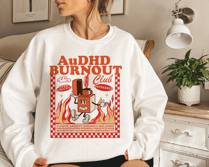 Audhd sweatshirt | neurodiversity sweatshirt | overstimulated | neurospicy | bcba sweatshirt | aba | special ed | autism infinity |affirming