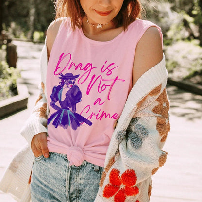 Drag is not a crime tank top | drag queen shirt | gay tank top | trans rights | protect trans youth | trans lives matter | queer tank top