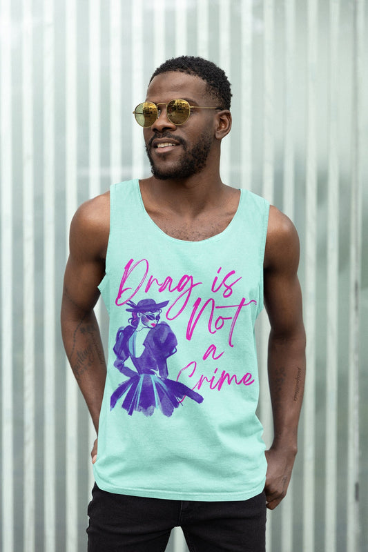 Drag is not a crime | gay tank top