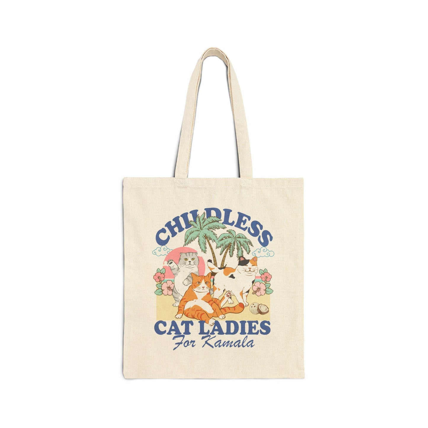 Childless cat lady for Kamala tote bag | feminist tote bag | cat ladies vote | cat lady kamala | cat lady gift | kamala harris tote bag