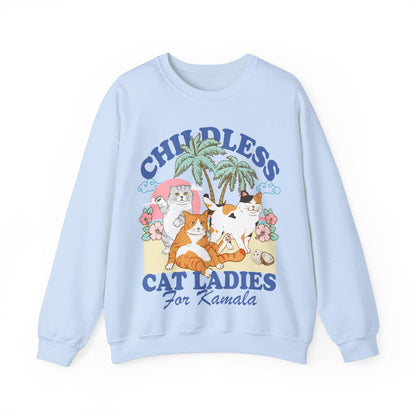 Childless Cat Ladies For Kamala sweatshirt | Childless cat lady | Kamala Harris sweatshirt | feminist cat sweatshirt | Kamala coconut | vote